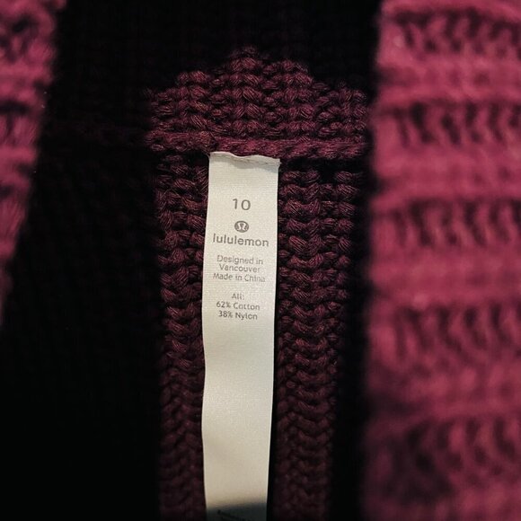 Lululemon Athletica Rolling in the Warmth Knit Sweater Size 10 - Picture 11 of 16